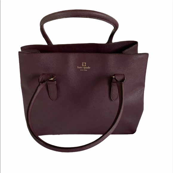 Kate Spade Airel Mulled Wine Tote Shoulder Bag NEW - Picture 7 of 10